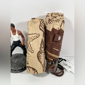 Coach Uv Protection Mini Umbrella With Shell Print NWT